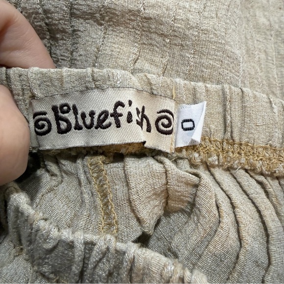 Bluefish Silk Crinkle Wide Leg Pants Boho Lagenlook women's 0 - Picture 6 of 7